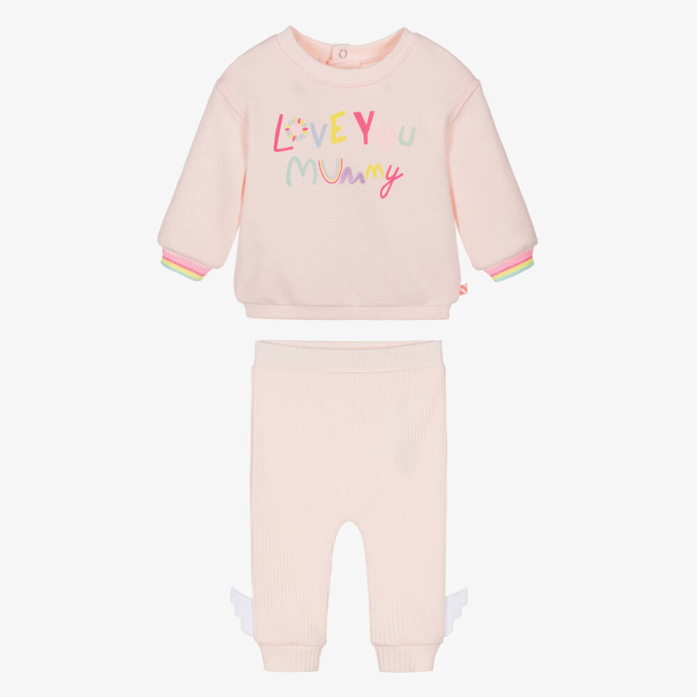 Billieblush-Girls' Blush Cotton Leggings Ensemble | Childrensalon Outlet