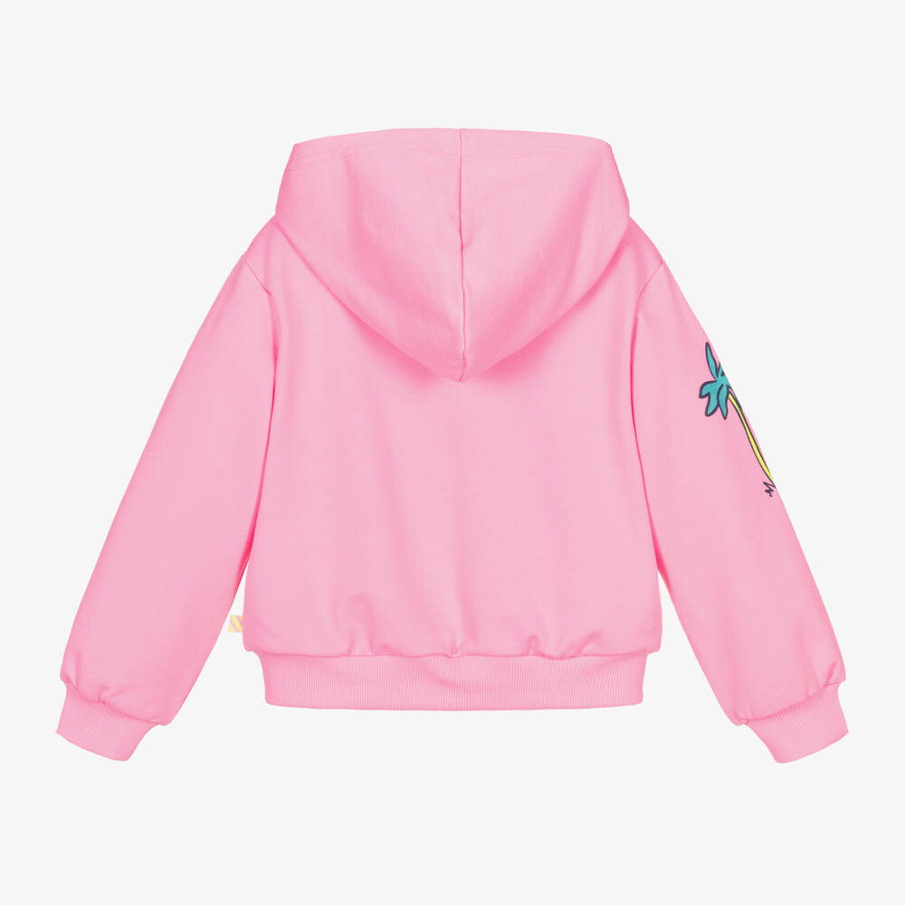 Billieblush-Girls Blush Print Zip-Up Hoodie | Childrensalon Outlet