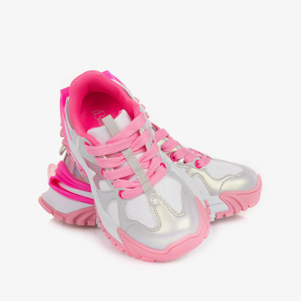 Billieblush-Girls Blush & Silver Sneaker Delight | Childrensalon Outlet