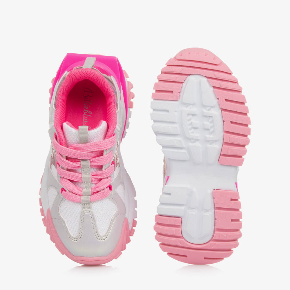 Billieblush-Girls Blush & Silver Sneaker Delight | Childrensalon Outlet
