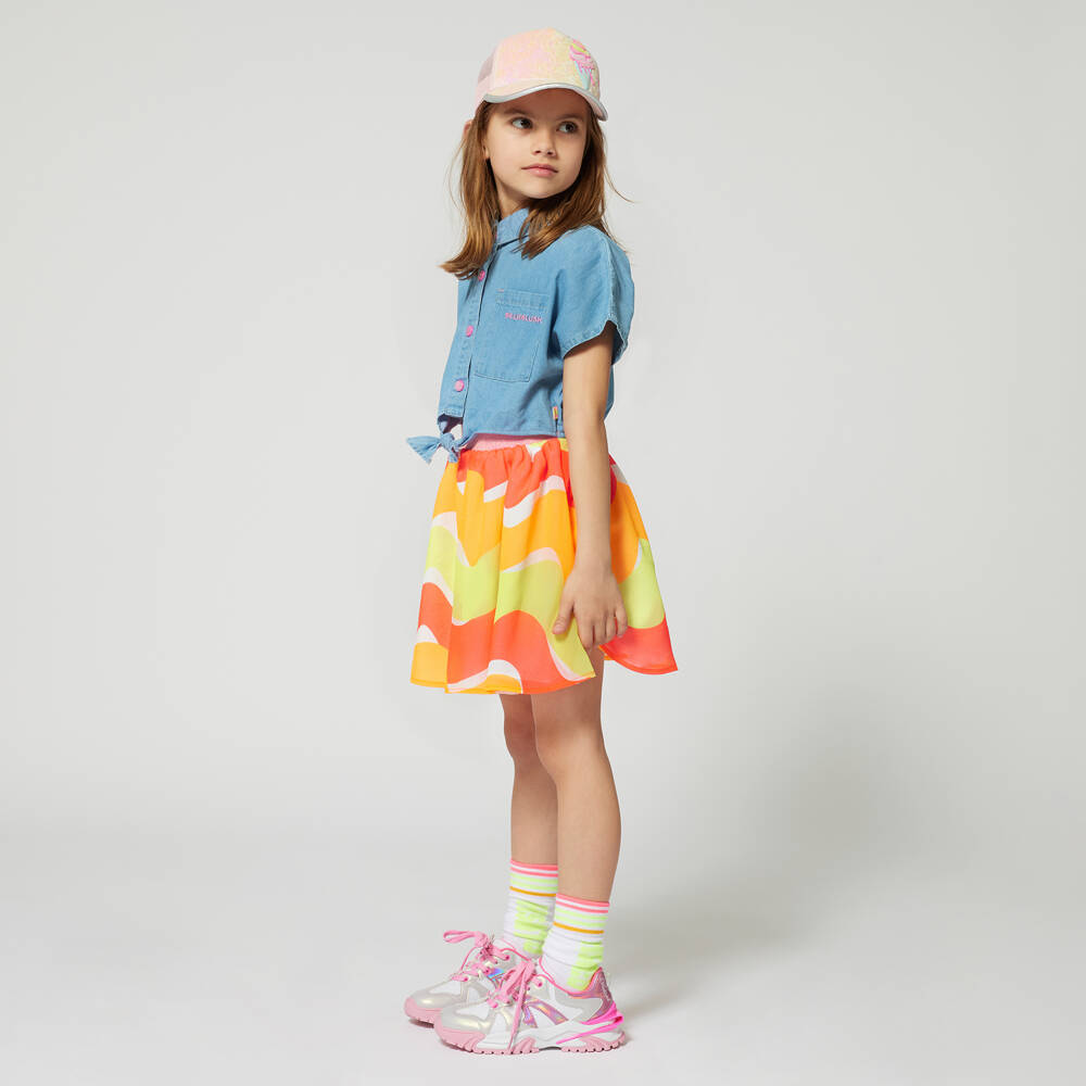 Billieblush-Girls Blush & Silver Sneaker Delight | Childrensalon Outlet