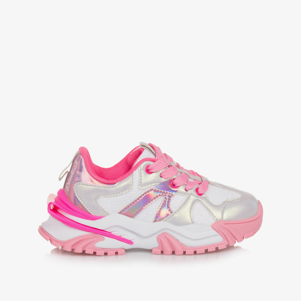 Billieblush-Girls Blush & Silver Sneaker Delight | Childrensalon Outlet