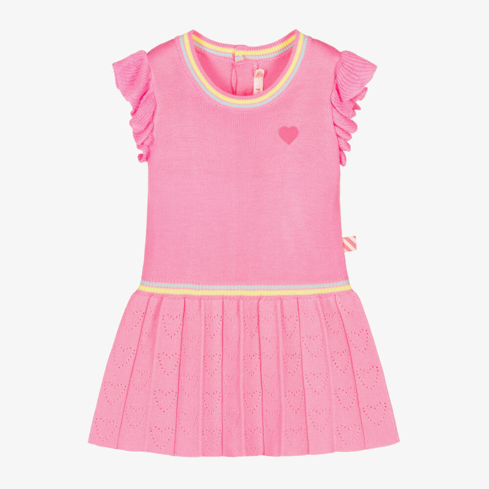 Billieblush-Girls Bright Pink Knit Dress | Childrensalon Outlet