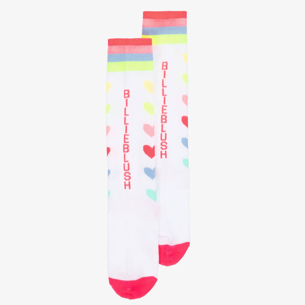 Billieblush-Girls Cheerful Heart-Kissed Socks | Childrensalon Outlet
