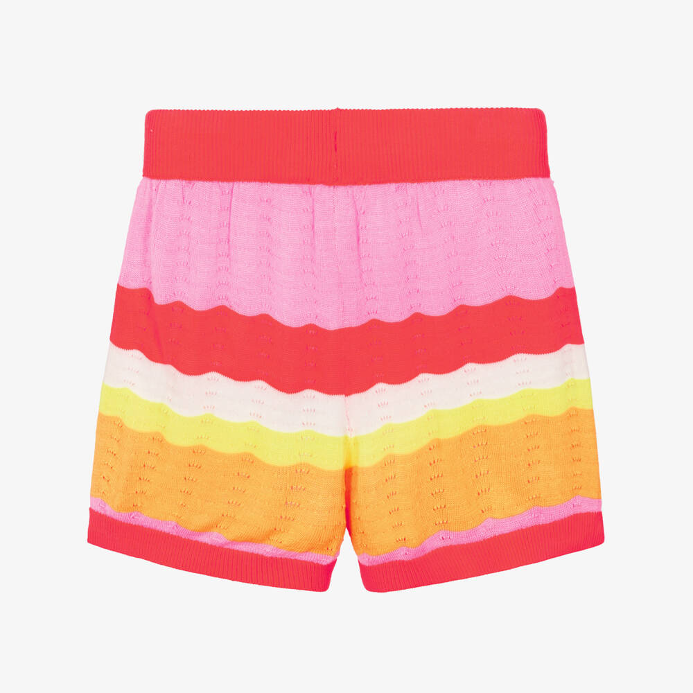 Billieblush-شورت مخطط محبوك للبنات بألوان مبهجة | Childrensalon Outlet