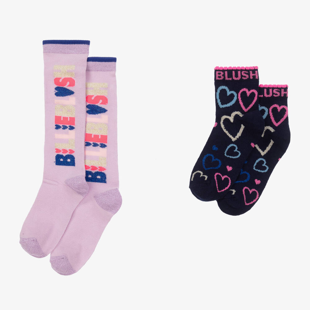 Billieblush-Girls Colourful Socks Duo Pack | Childrensalon Outlet