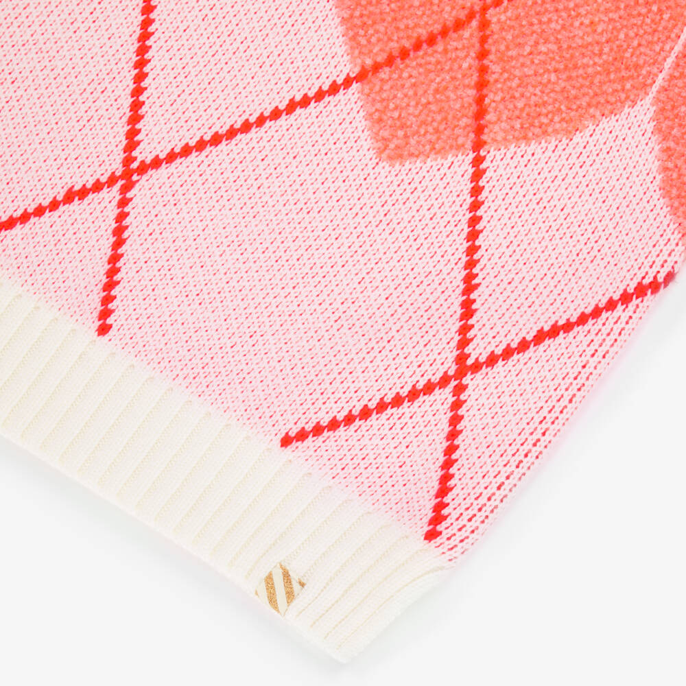 Billieblush-سترة محبوكة للبنات بلون المرجان مع قلب | Childrensalon Outlet