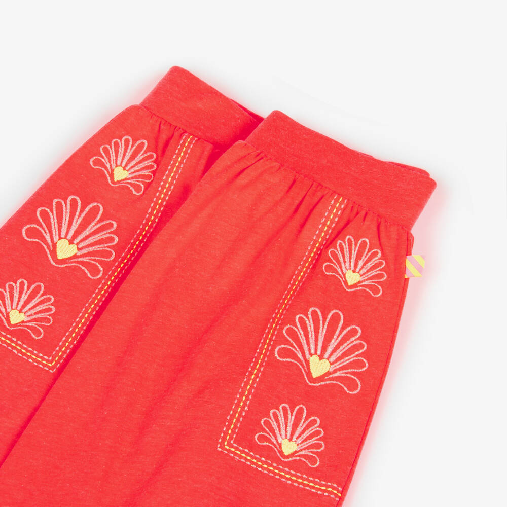 Billieblush-Girls Coral Jersey Flared Pants | Childrensalon Outlet