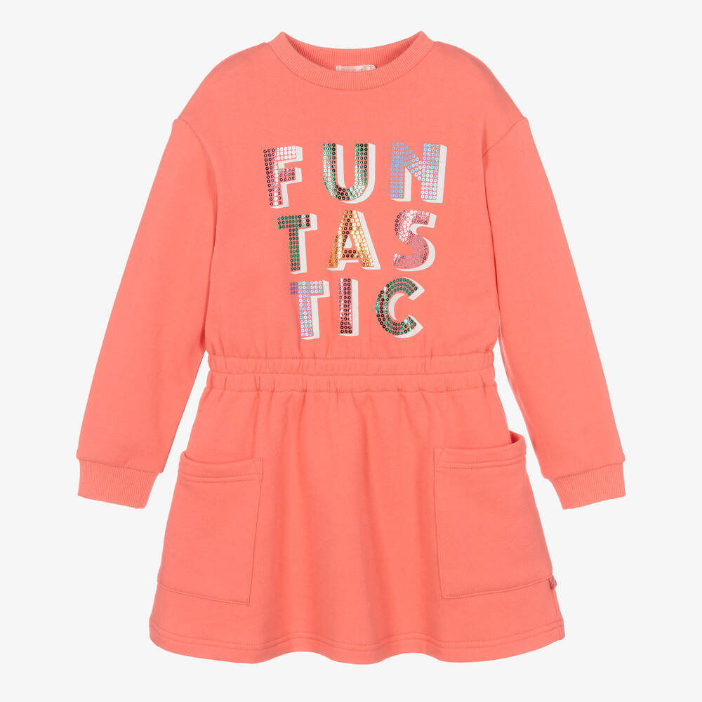 Billieblush - Robe corail en jersey Fille | Childrensalon