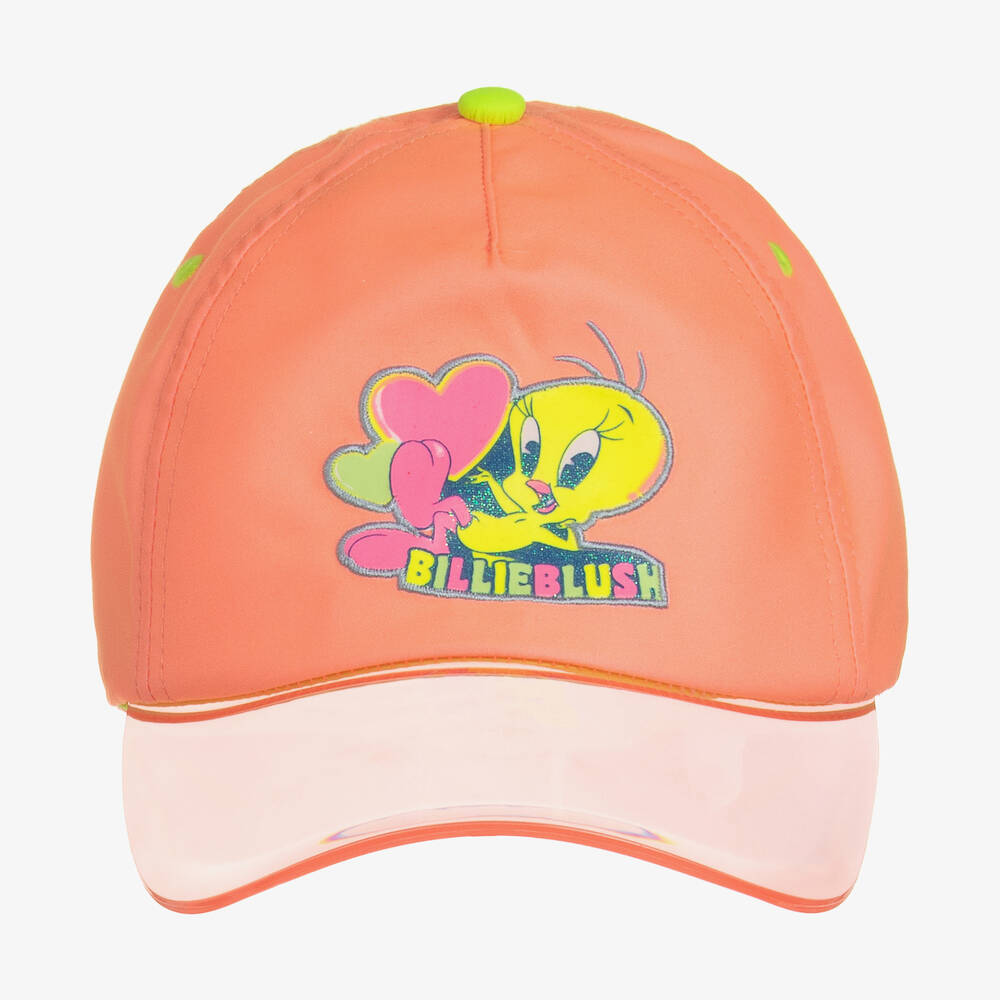Billieblush-Girls Coral Pink Looney Tunes Cap | Childrensalon Outlet