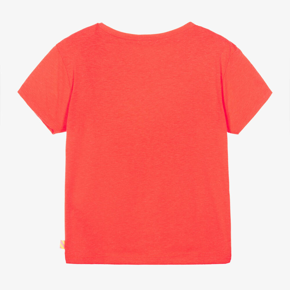 Billieblush-Girls Coral Sparkle Tee | Childrensalon Outlet