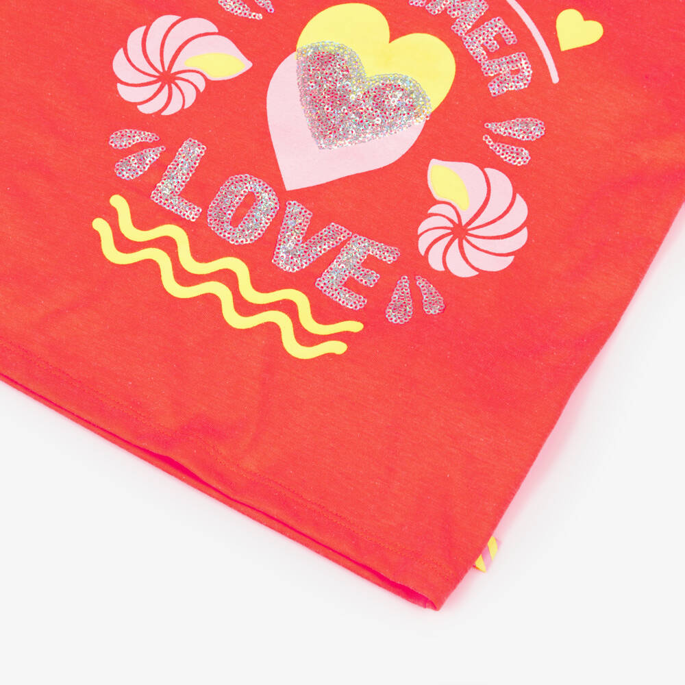 Billieblush-Girls Coral Sparkle Tee | Childrensalon Outlet