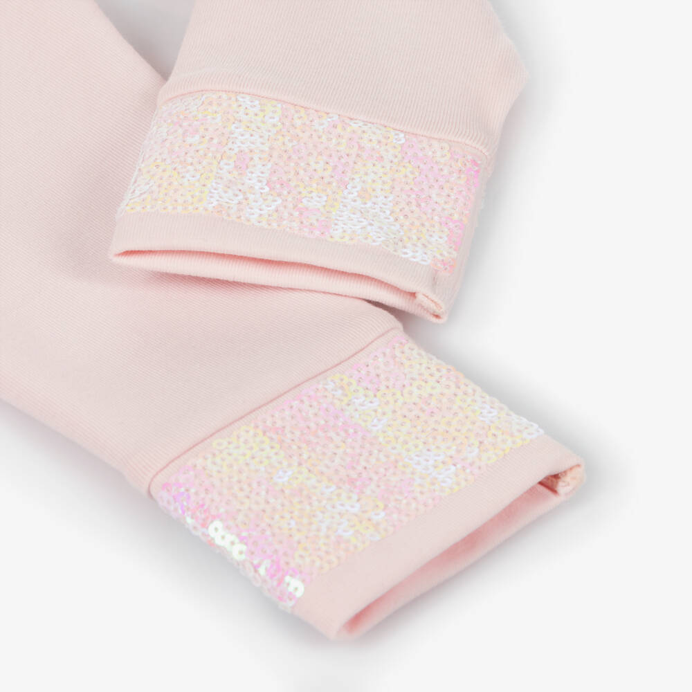 Billieblush-Girls Cotton Leggings with Sequin Trim | Childrensalon Outlet