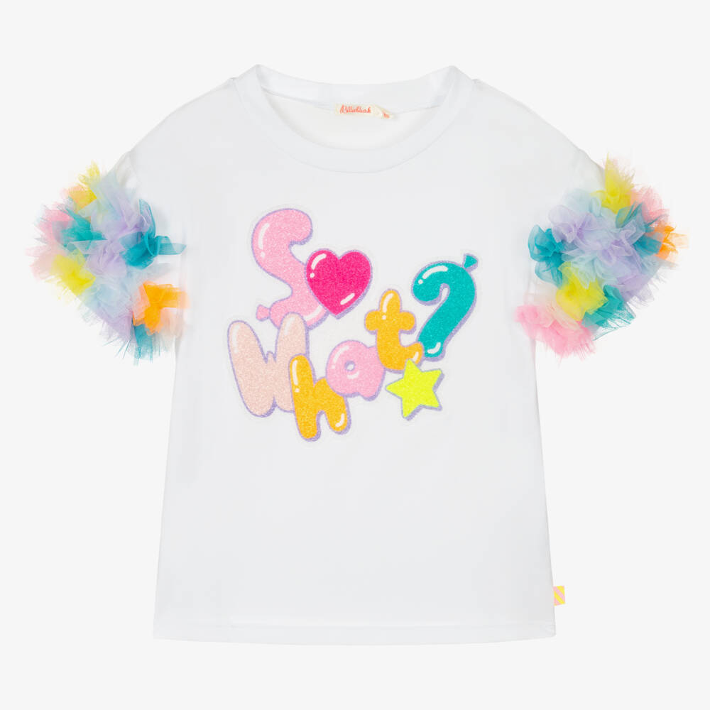 Billieblush-Футболка из хлопка с оборками для девочек | Childrensalon Outlet