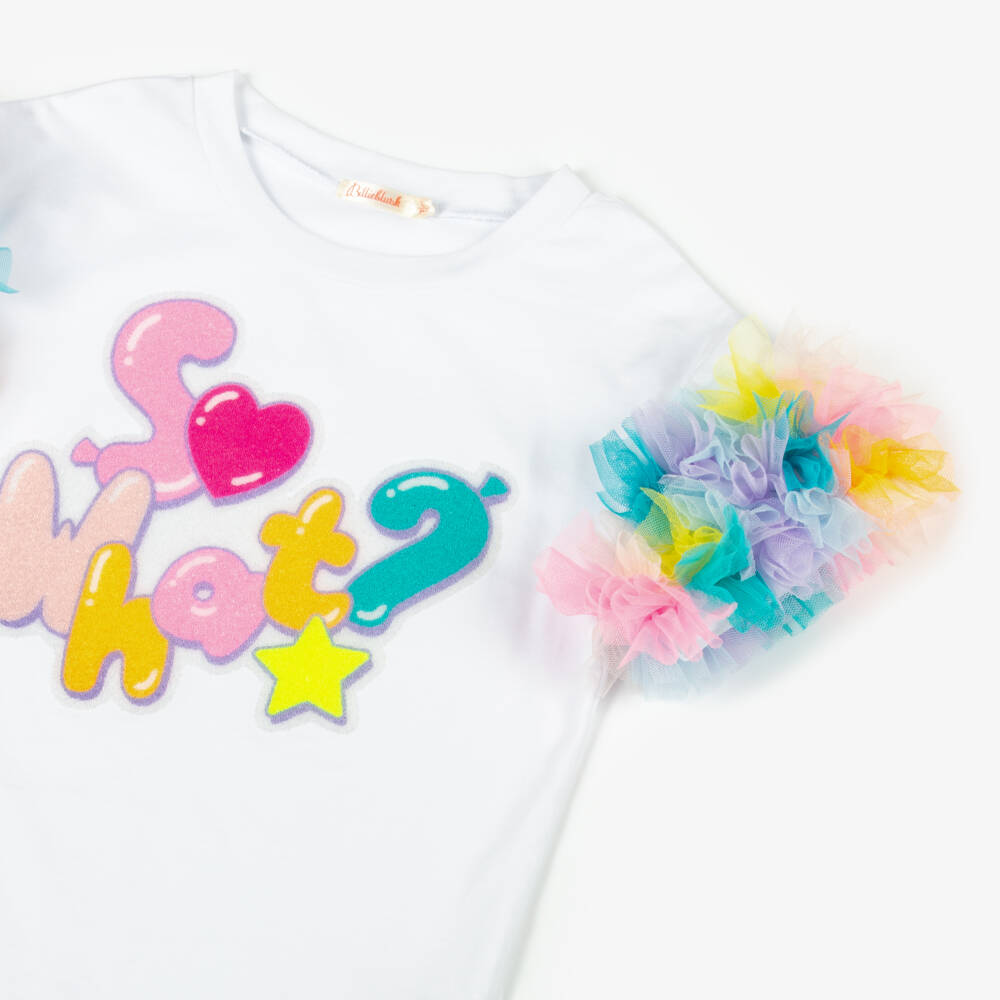 Billieblush-Футболка из хлопка с оборками для девочек | Childrensalon Outlet