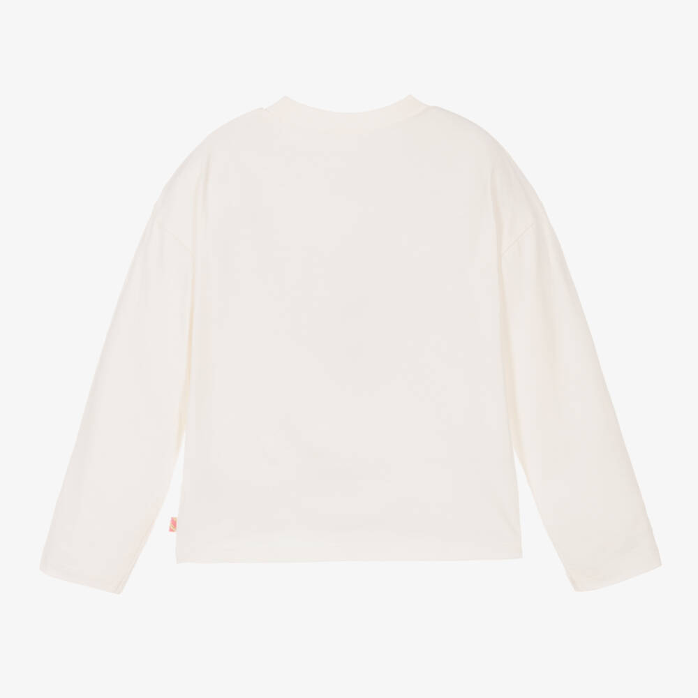 Billieblush-Girls Creamy Besties Long Top | Childrensalon Outlet