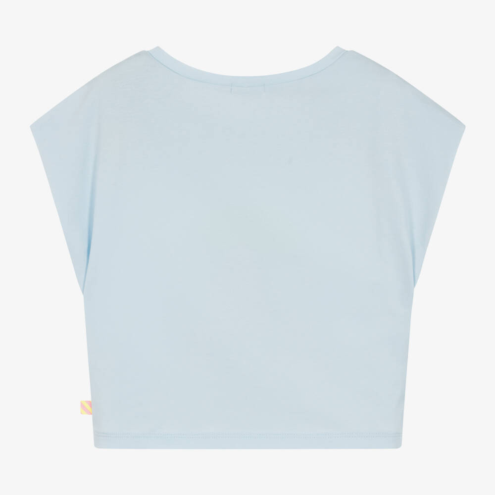 Billieblush-Нежный хлопковый топ небесного цвета для девочек | Childrensalon Outlet