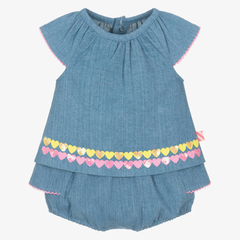 Billieblush-Джинсовый комплект с воланами для девочек | Childrensalon Outlet