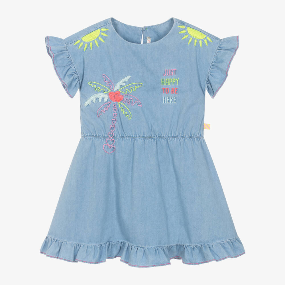 Billieblush-Джинсовое платье с вышивкой для девочек | Childrensalon Outlet