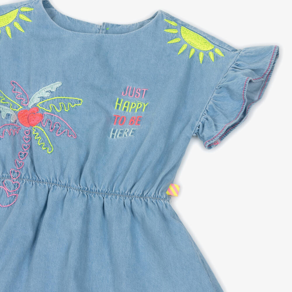 Billieblush-Джинсовое платье с вышивкой для девочек | Childrensalon Outlet