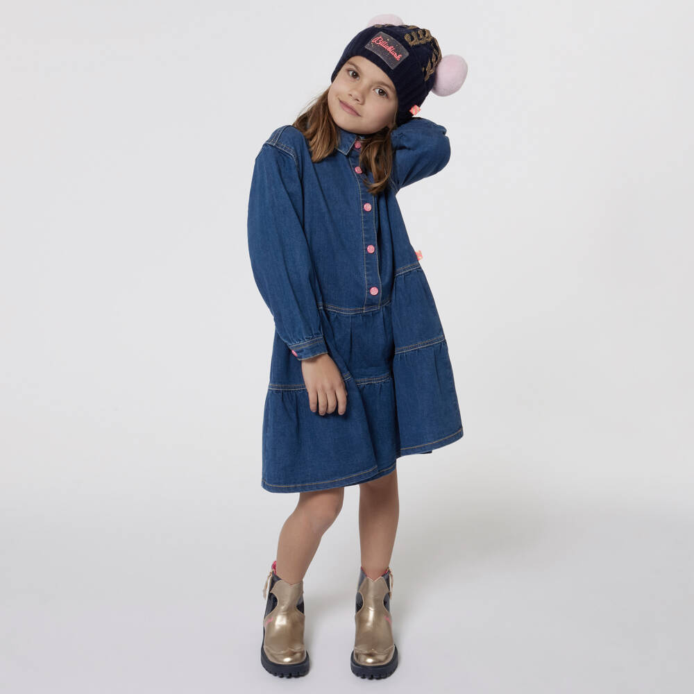 Billieblush-Girls Denim Dress with Sequins | Childrensalon Outlet