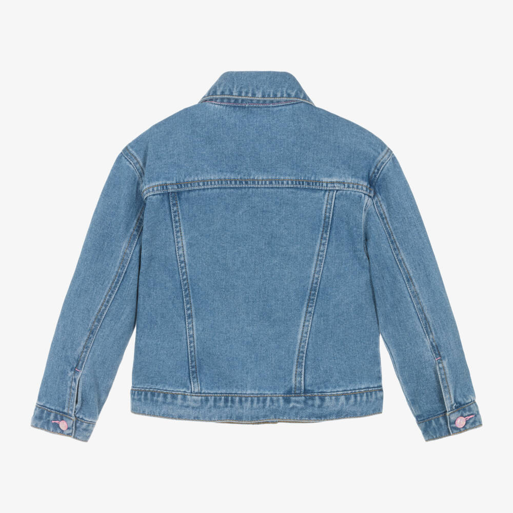 Billieblush-جاكيت جينز للبنات بتفاصيل ترتر | Childrensalon Outlet