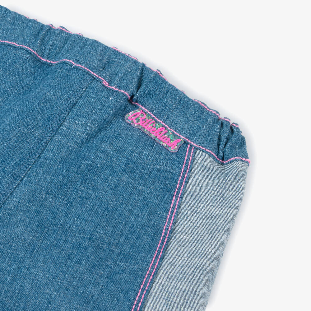 Billieblush-Girls Denim Jeans with Heart Accents | Childrensalon Outlet