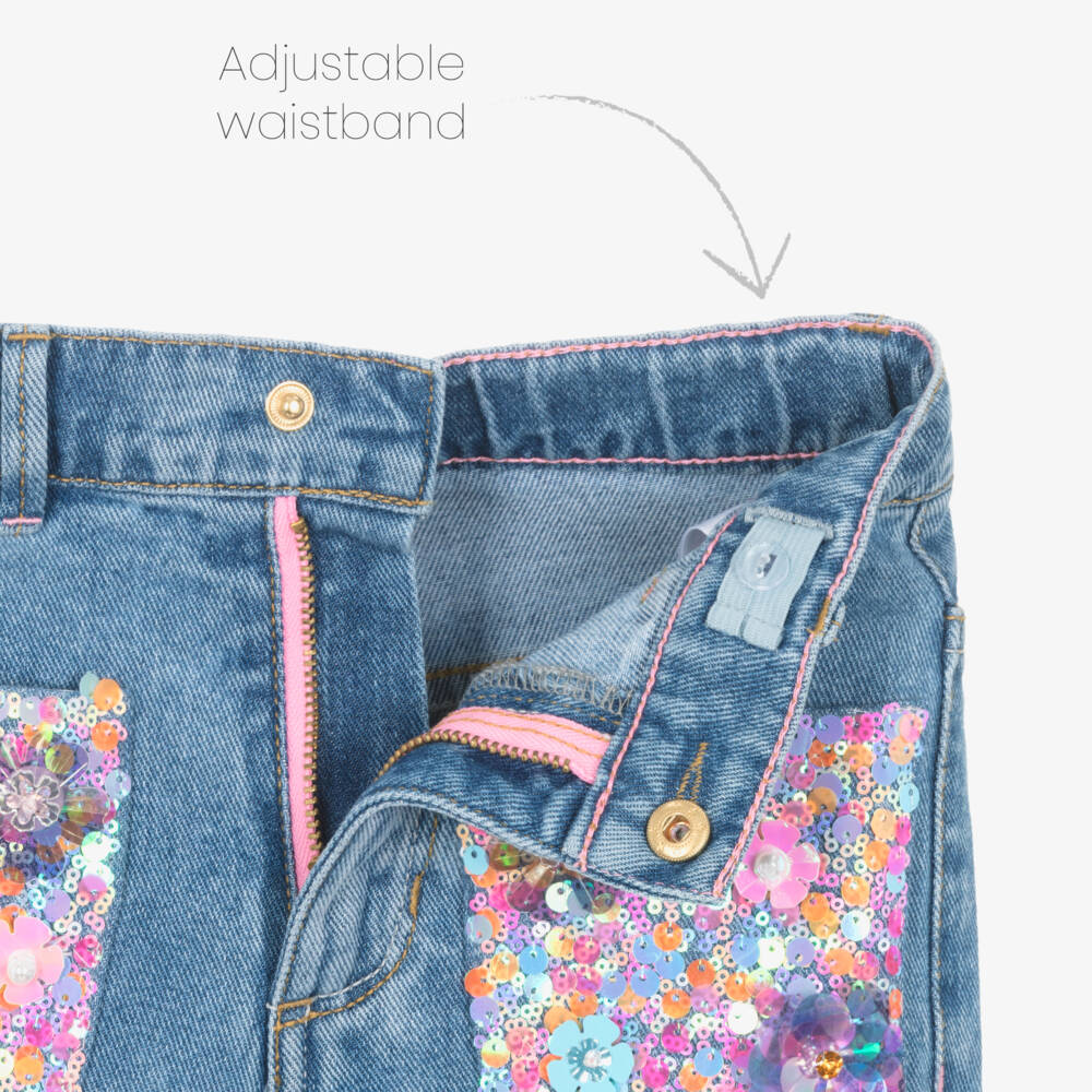 Billieblush-Джинсовые брюки прямого кроя для девочек | Childrensalon Outlet