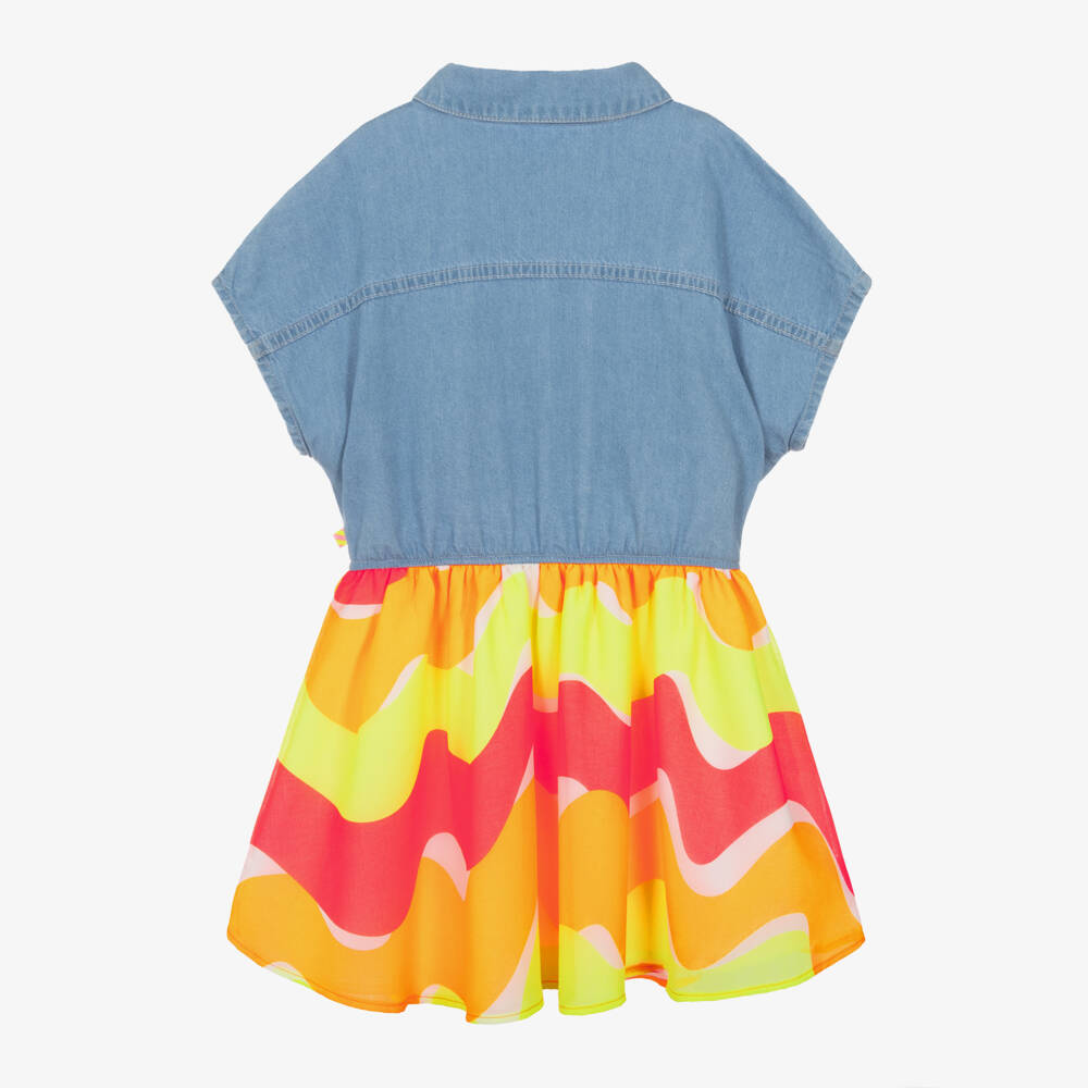 Billieblush-فستان جينز مموج للبنات | Childrensalon Outlet