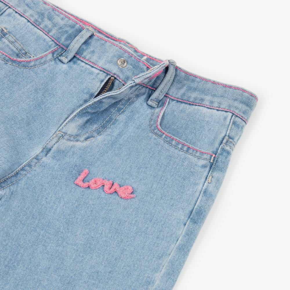 Billieblush-Джинсы с широкими штанинами и вышивкой для девочек | Childrensalon Outlet