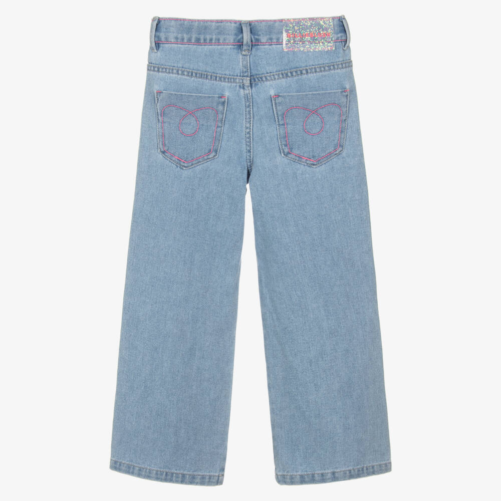 Billieblush-Джинсы с широкими штанинами и вышивкой для девочек | Childrensalon Outlet