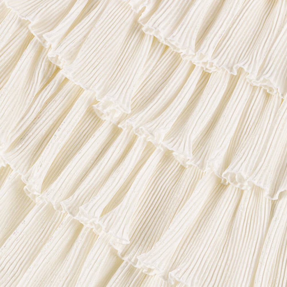 Billieblush-Girls Elegant Ivory Tiered Gown | Childrensalon Outlet