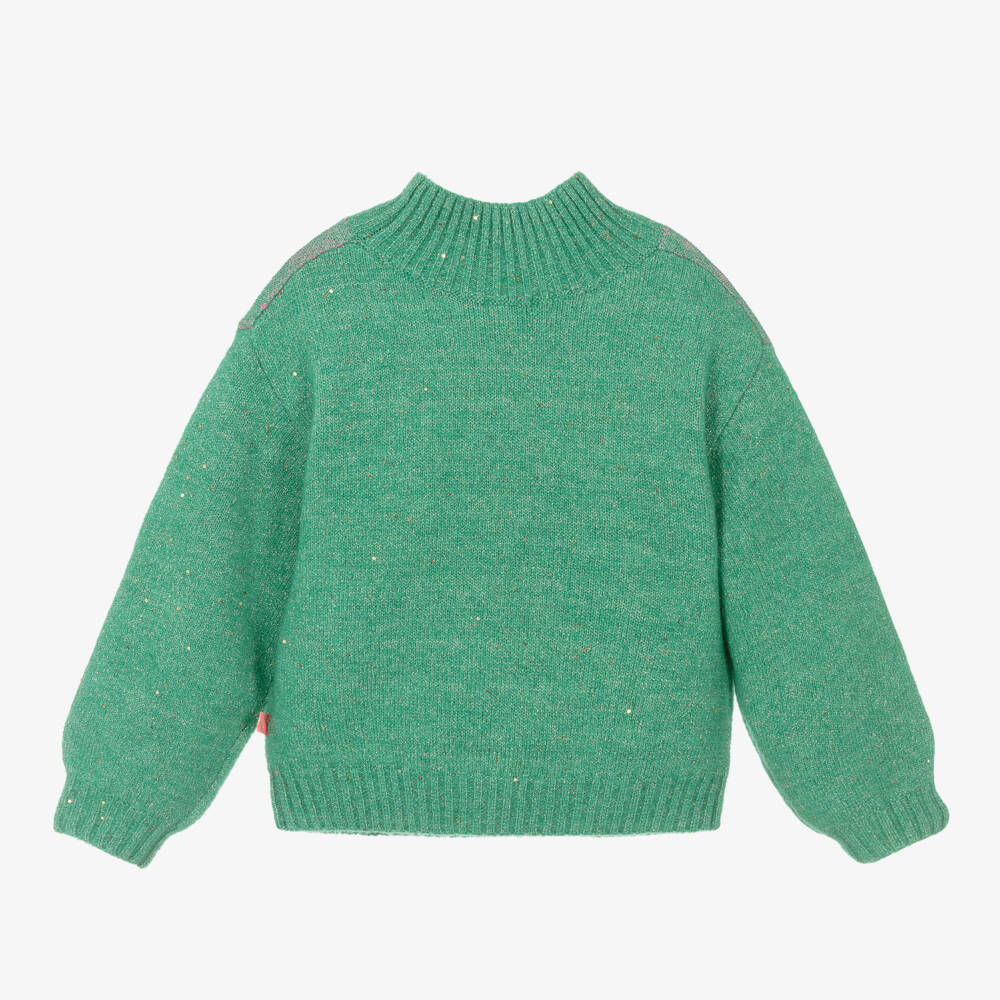 Billieblush-Girls Emerald Glitter Sweater | Childrensalon Outlet