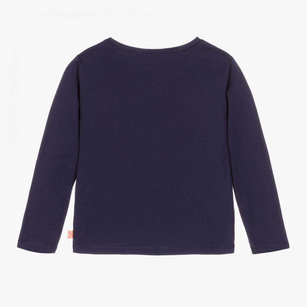 Billieblush-Новогодний синий хлопковый топ для девочек | Childrensalon Outlet