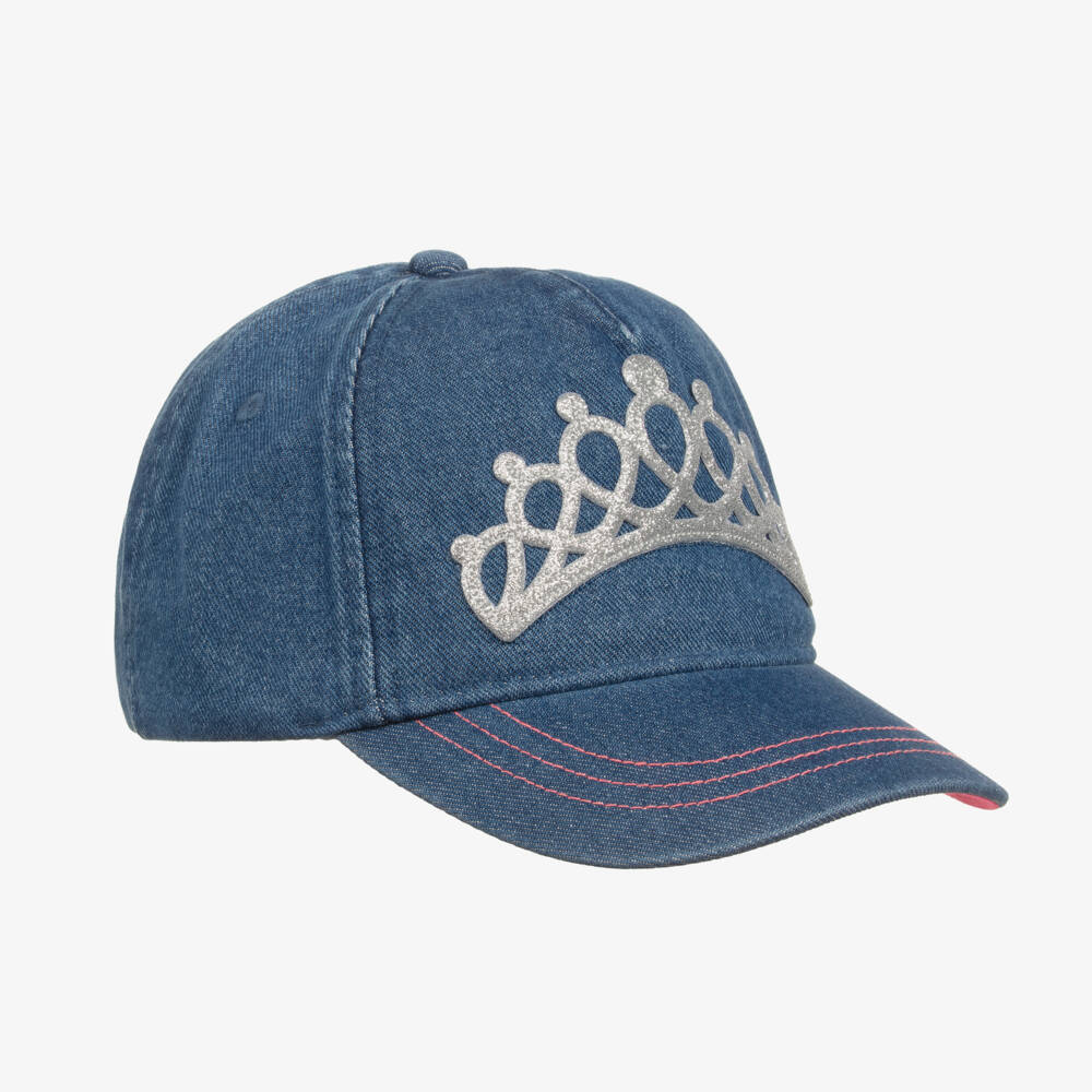 Billieblush-Girls Glitter Tiara Denim Hat | Childrensalon Outlet