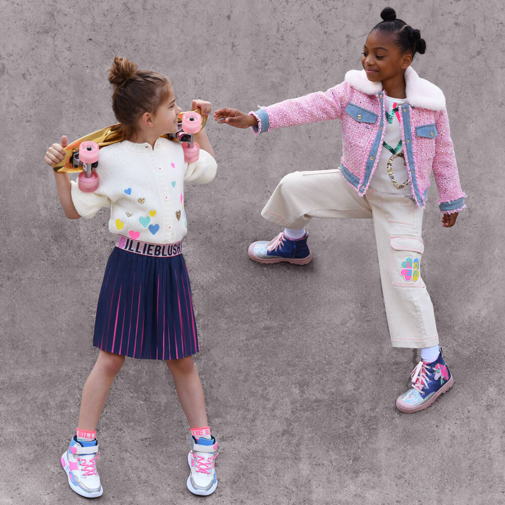Billieblush-Girls Glitter Unicorn High-Tops | Childrensalon Outlet