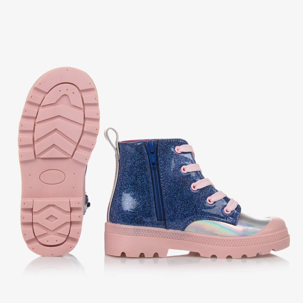 Billieblush-Girls Glitter Unicorn High-Tops | Childrensalon Outlet