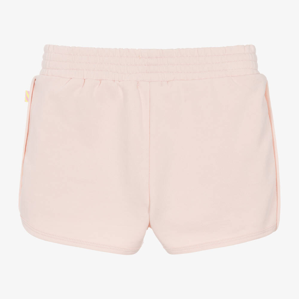 Billieblush-Girls Glittering Pink Cotton Shorts | Childrensalon Outlet
