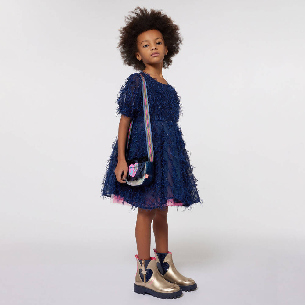 Billieblush-Girls Glittery Gold Ankle Boots | Childrensalon Outlet