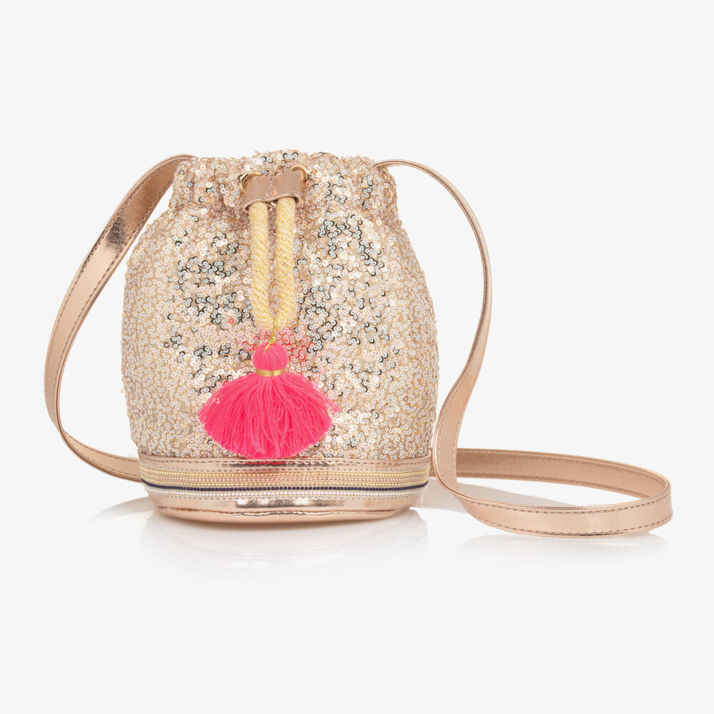 Billieblush-Girls Glittery Gold Shoulder Bag | Childrensalon Outlet