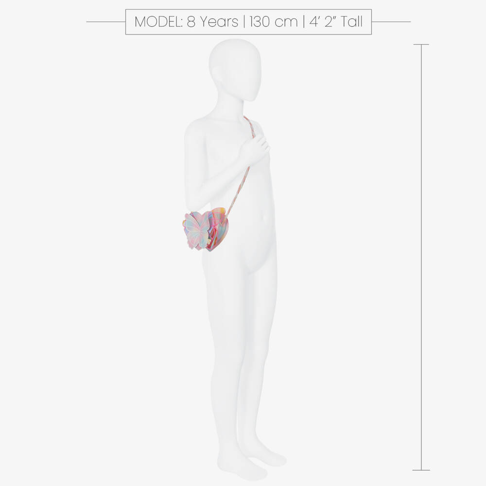 Billieblush-Girls Glittery Pastel Butterfly Shoulder Bag (14cm) | Childrensalon Outlet