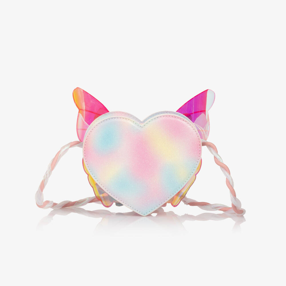 Billieblush-Girls Glittery Pastel Butterfly Shoulder Bag (14cm) | Childrensalon Outlet