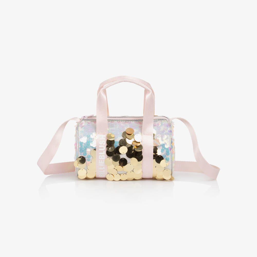 Billieblush-حقيبة برميلية براقة للبنات بلون الورد | Childrensalon Outlet