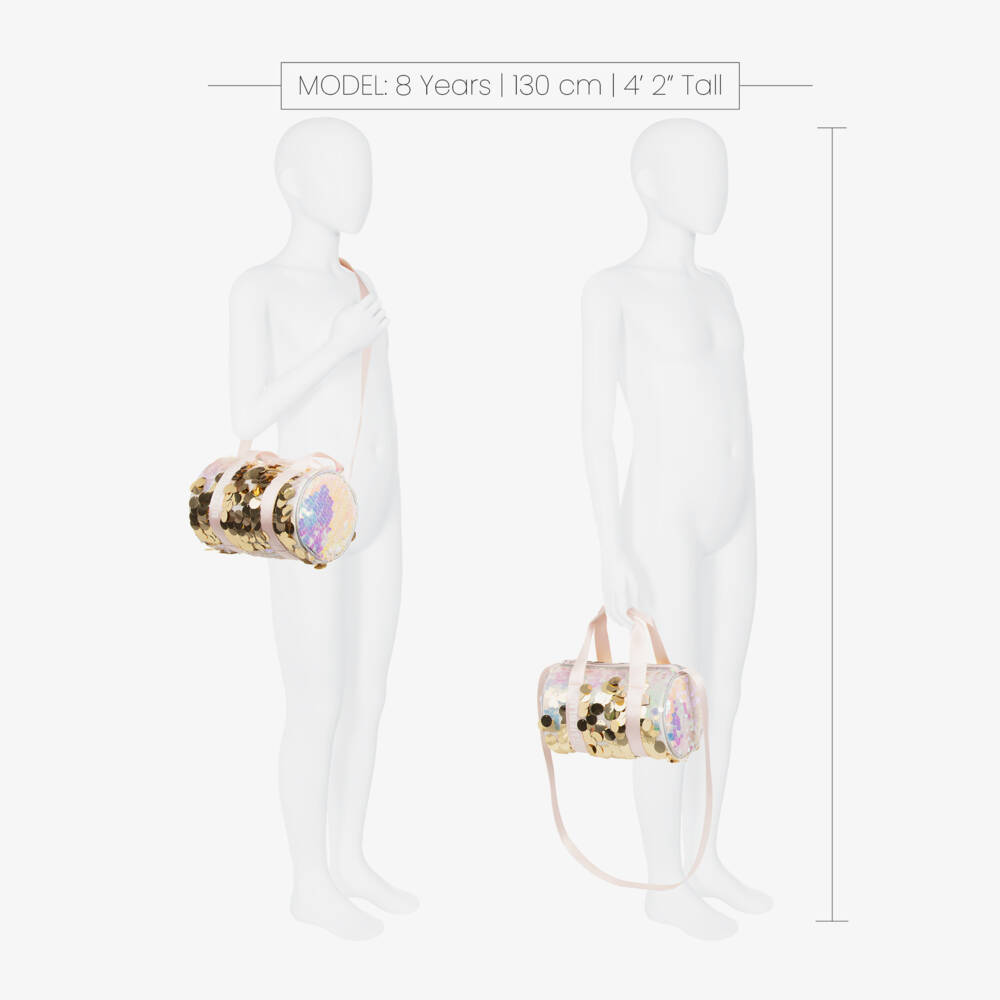 Billieblush-Girls Glittery Rose Barrel Purse | Childrensalon Outlet