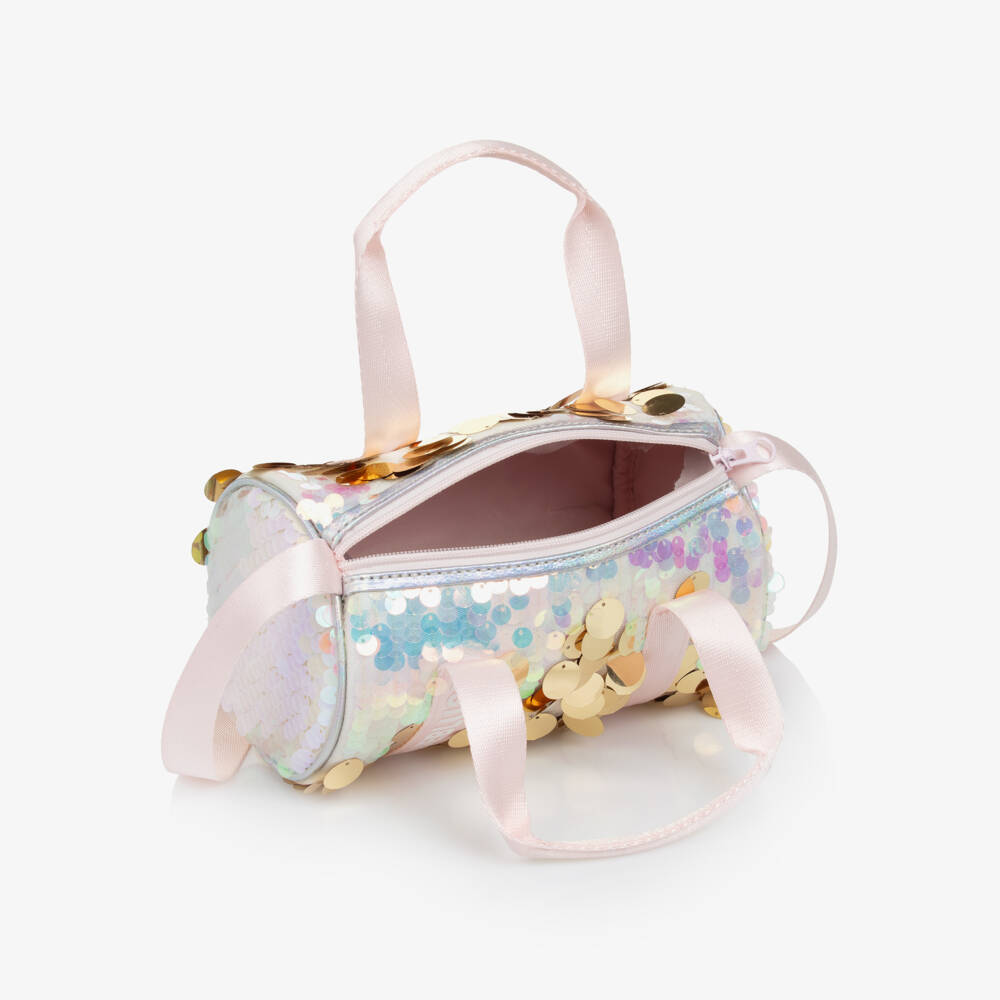 Billieblush-Girls Glittery Rose Barrel Purse | Childrensalon Outlet