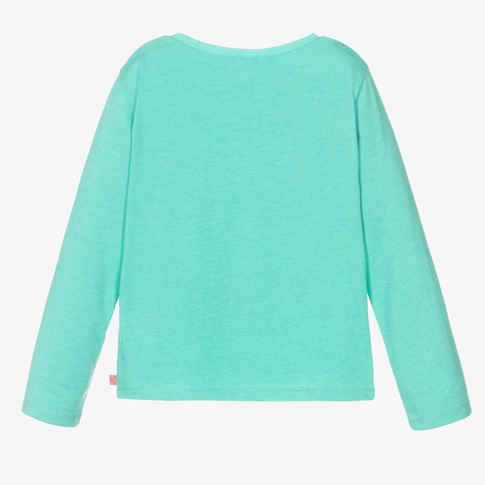 Billieblush-Зеленый хлопковый топ для девочек | Childrensalon Outlet