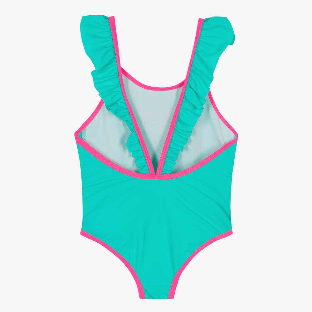 Billieblush-Зеленый купальник с оборками | Childrensalon Outlet