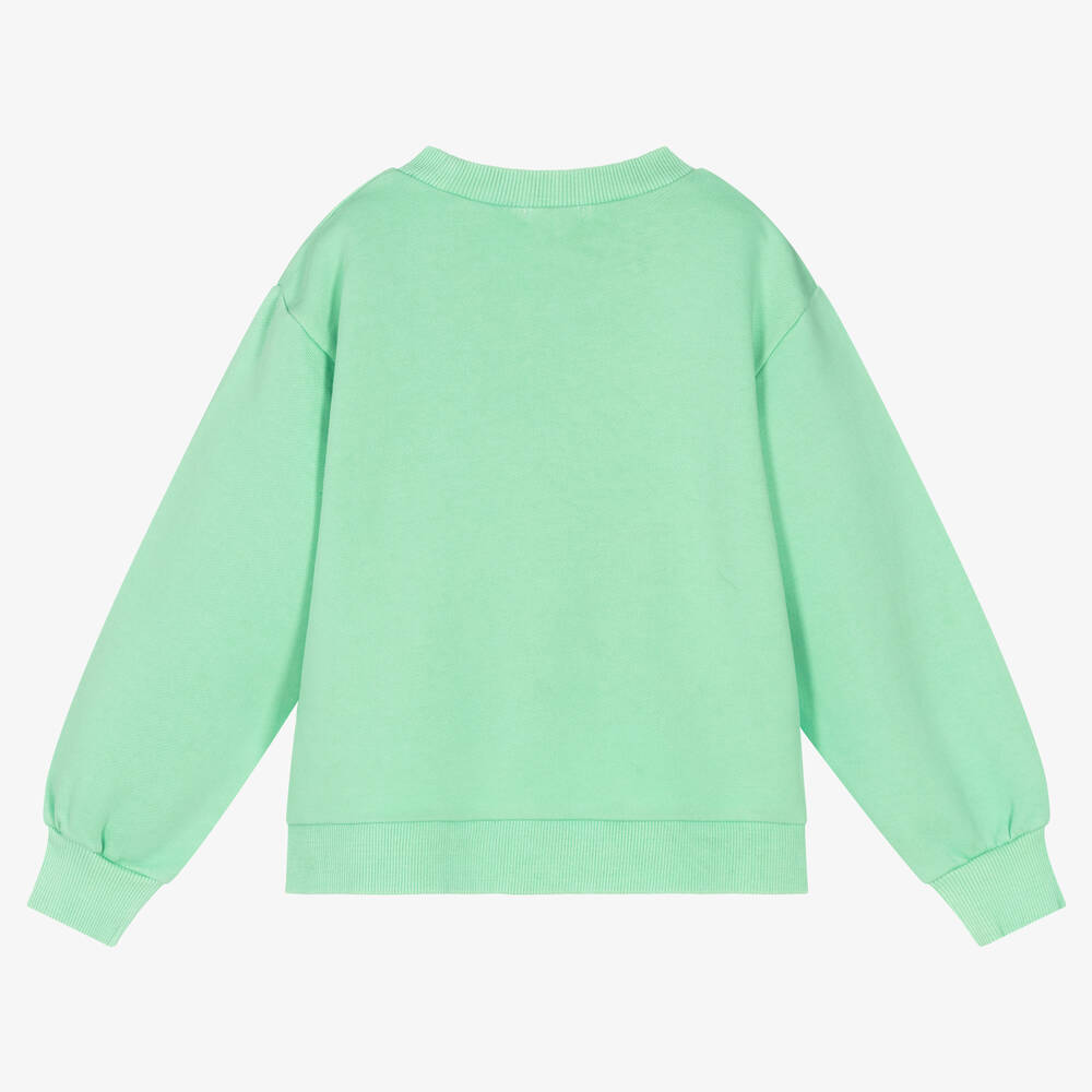 Billieblush-Girls Green Sequin Pineapple Sweatshirt | Childrensalon Outlet