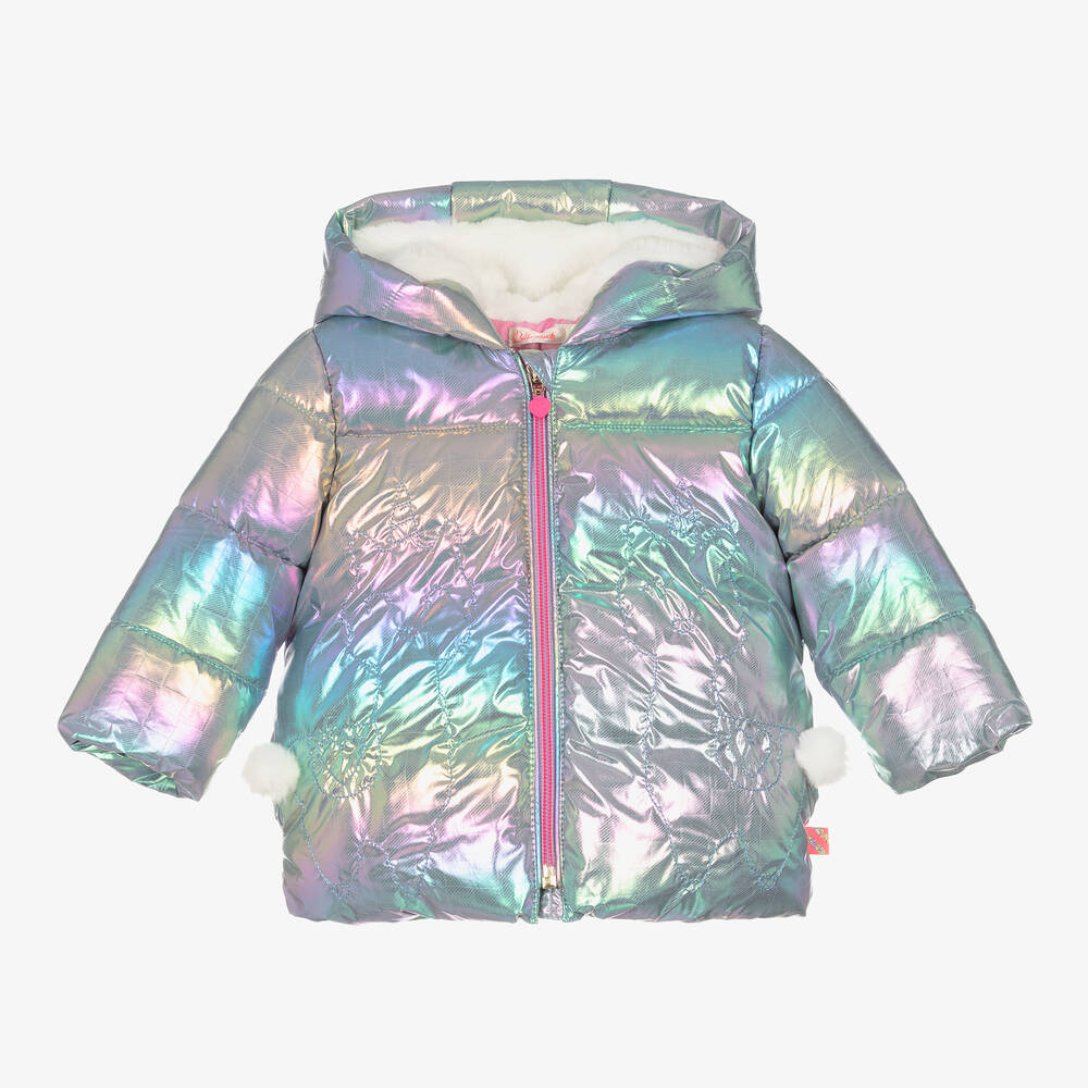 Girls iridescent coat sales