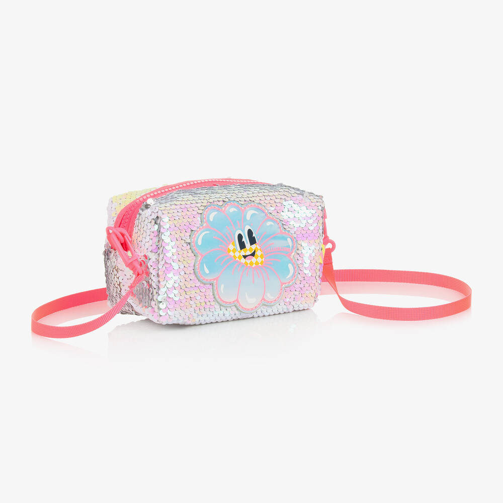 Billieblush-Girls Iridescent Pink Sequin Bag (16cm) | Childrensalon Outlet